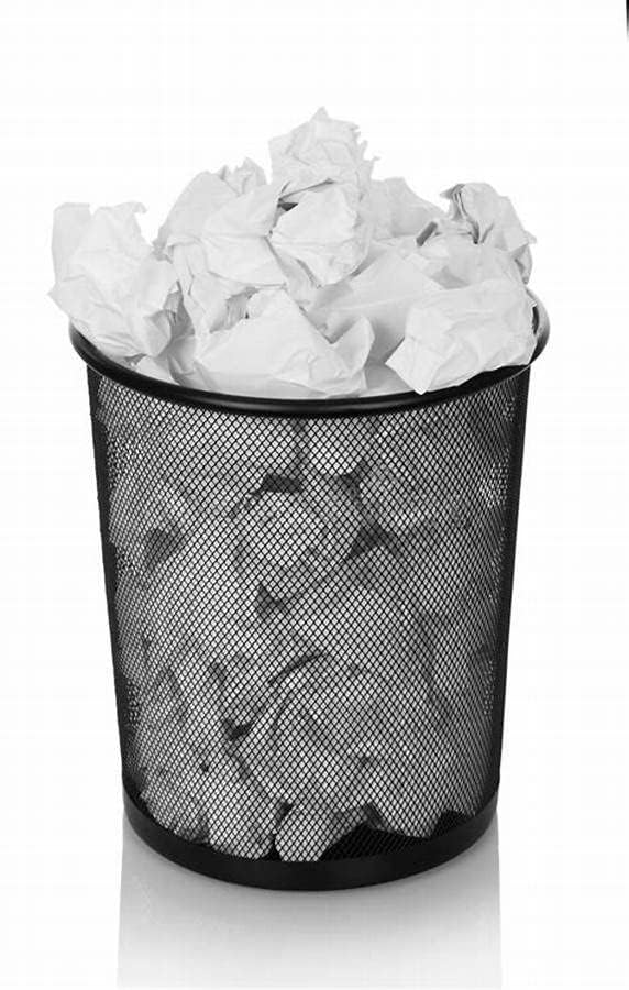 SENENQU 4 Stück Papierkorb Metall, 12L Büro Mülleimer Schwarz Metall Gitter, kleine Papierkorb Mülle