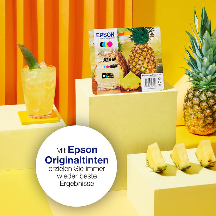Epson Orginal 604 Tinte Ananas Multipack 4-farbig Standard, XP-2200 XP-2205 XP-3200 XP-4205 WF2910DW