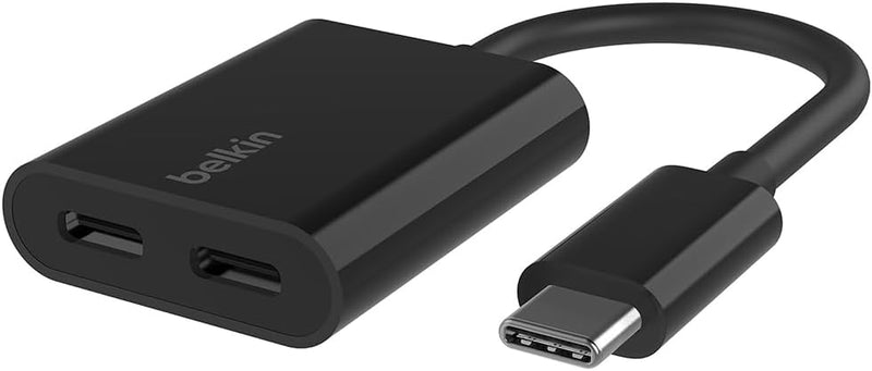 Belkin RockStar USB-C-Audio- und Ladeadapter, Kopfhörer-Adapter, USB C Adapter, Schnellladen mit USB