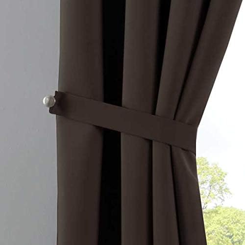 Gardinenbox Vorhänge Blickdicht »Newyork« Braun HxB 245x140 cm 2er-Pack Thermo-Gardinen Verdunkelung