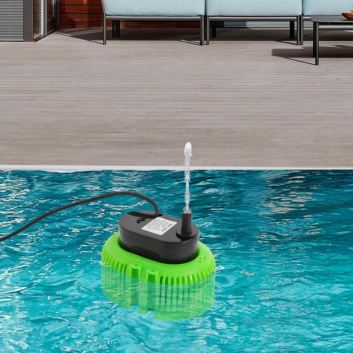 Pool Pumpe 75W Planschbecken Filterpumpe mit Wasserleitung, Anschlüsse, IPX8 Filterpumpe Pool für Te