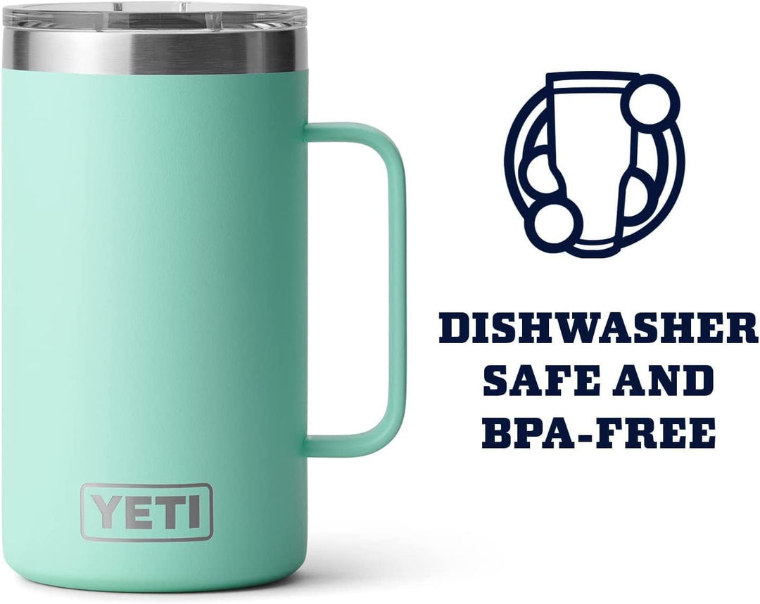 YETI Rambler Krug, Edelstahl, Seafoam, 24oz (710ml), Seafoam