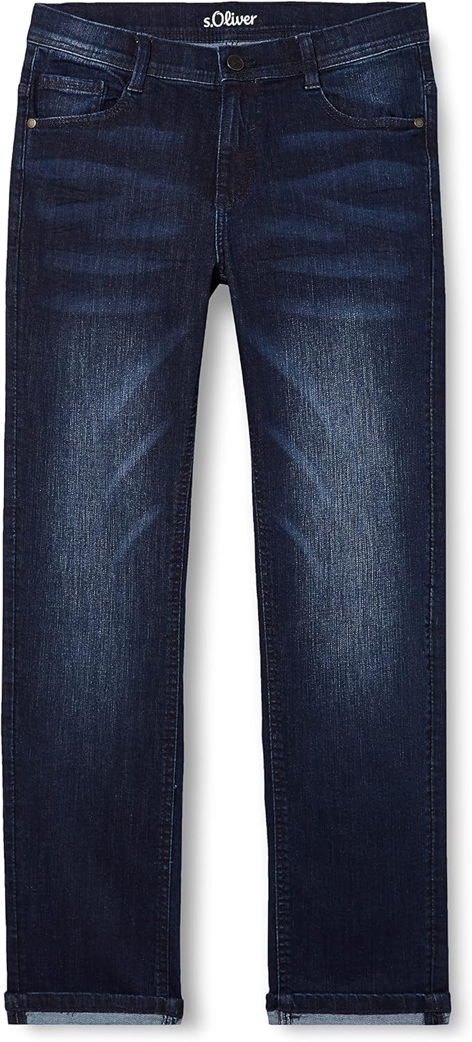 s.Oliver Jungen Jeans, Pete 134 Grosse Grössen Dark Blue Denim, 134 Gro&#xDF;e Gr&#xF6;&#xDF;en Dark