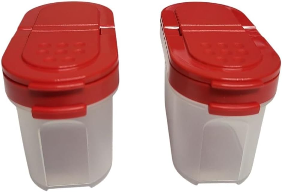 Tupperware Würzling Gewürz Riese Salz- und Pfefferstreuer ideal für Auto, Büro, Camping & Unterwegs