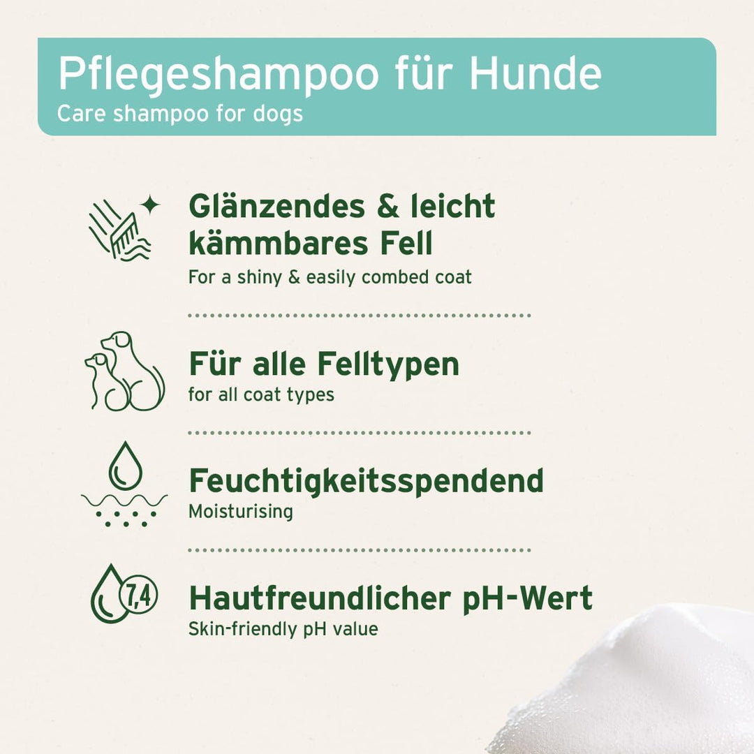 AniForte Fellharmonie Hundeshampoo mit Kokosöl & Aloe Vera 200ml – Pflegeshampoo für Hunde, Vitale H