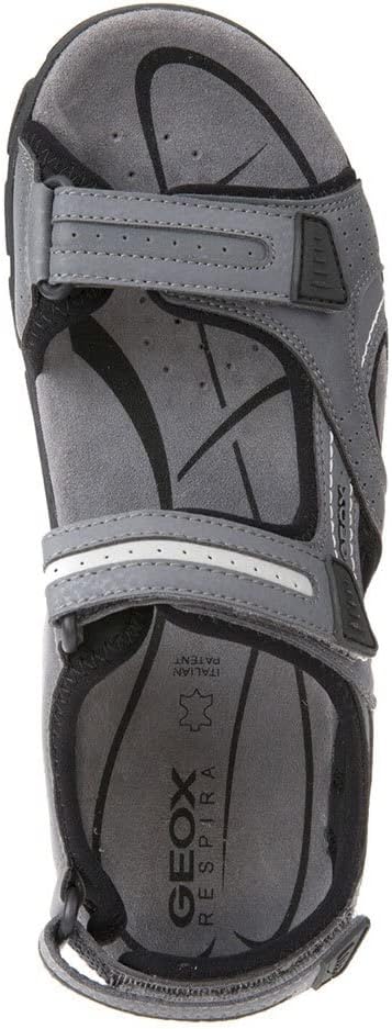 Geox Herren Uomo Sandal Strada D Sandalen, Stone Lt Grey, 46 EU