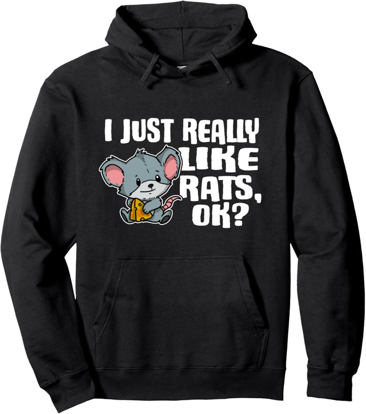 I Just Really Like Rats Ok Lustiges Ratten Kostüm Pullover Hoodie