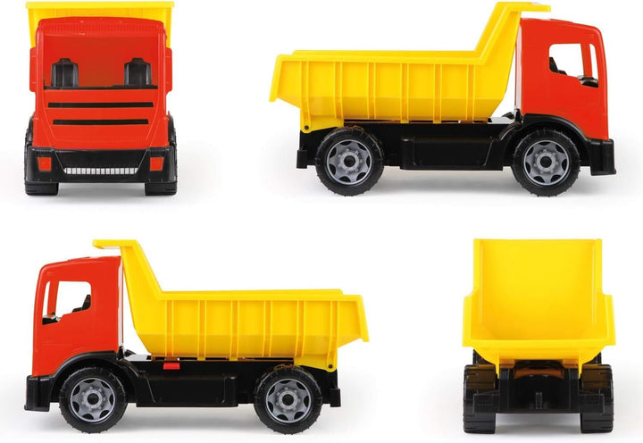 Lena 2060 - Lastwagen 63X35X27Cm, Rot/Gelb Muldenkipper, Muldenkipper