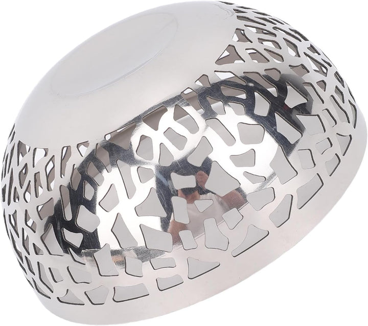 Obstschale aus Edelstahl, Hohler Obstkorb, Moderner Dekorativer Obst- und Gemüsehalter aus Metall, P