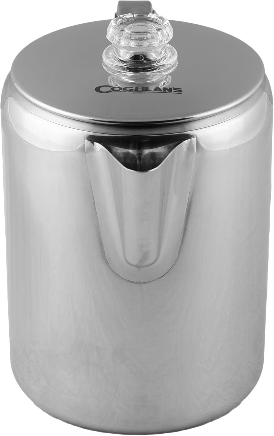 Coghlans Unisex – Erwachsene Coffee Pot Edelstahlkanne 12 Tassen Silber, 12 Tassen Silber