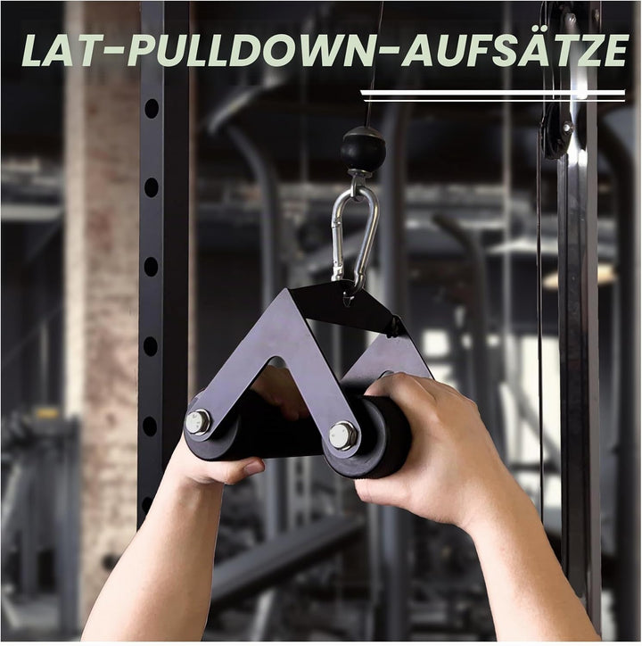 Arm-Wrestling-Griffe, dicke Armwresting-Trainingsgeräte, Lat-Pulldown-Aufsätze, D-Griff, V-Bar-Kabel