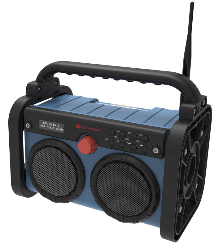 SOUNDMASTER DAB+/UKW Akku-Radio DAB85BL, blau/schwarz