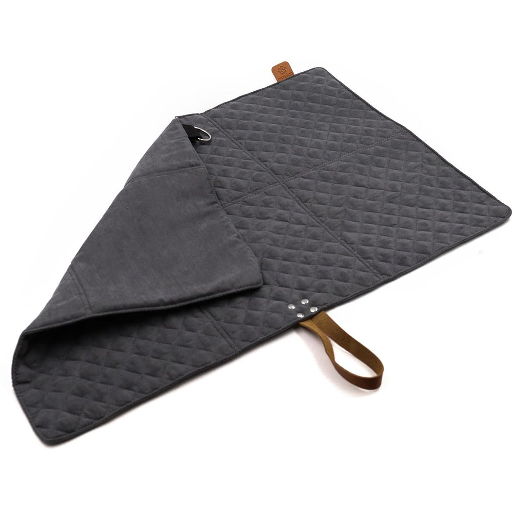 Paws&amp;Co Hundedecke für unterwegs faltbar tragbar perfekt für Camping Picknick Outdoor 75x50cm (M, Gr