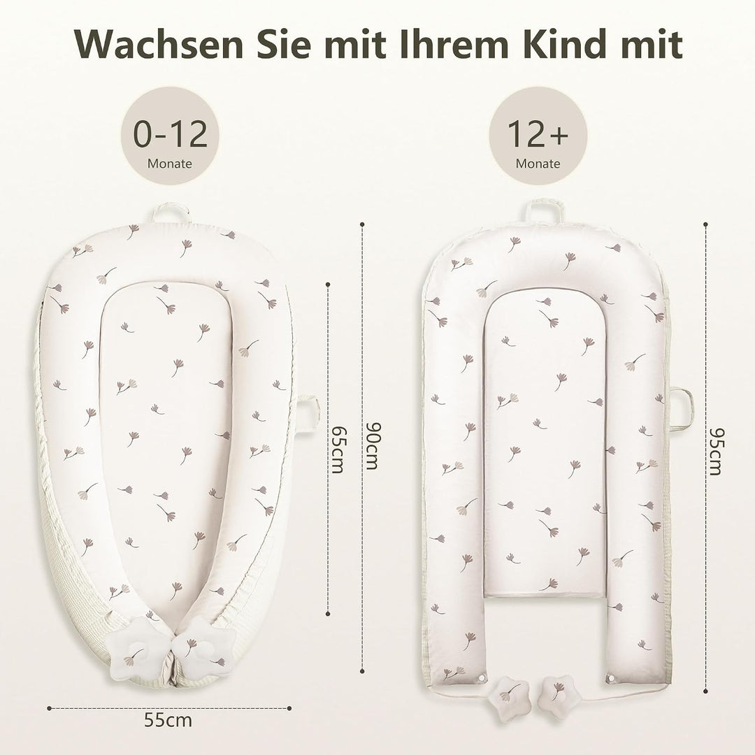 Susurration Babynestchen Kuschelnest Neugeborene Multifunktionale für Kinderbett Vielseitiges Tragba