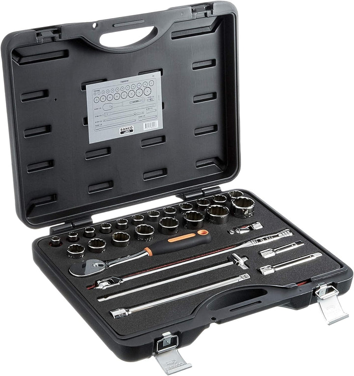 Bahco STECKSCHLÜSSEL-SATZ 1/2", 27-TLG