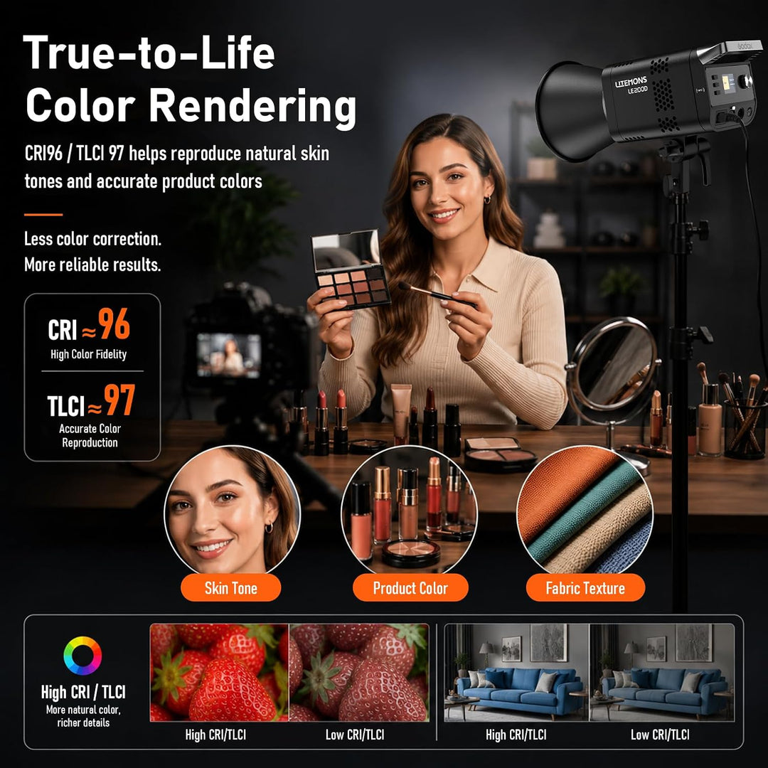 Godox 2-Pack LE200D Videolight Kit Black Edition black 2-Pack LE200D, black 2-Pack LE200D