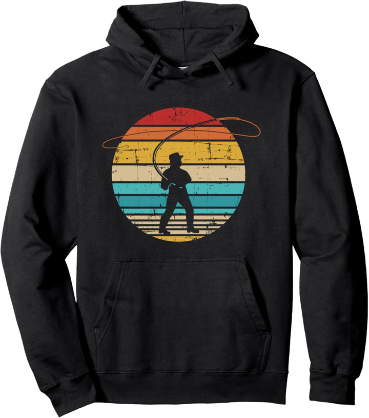 Fliegenfischen vintage retro Pullover Hoodie