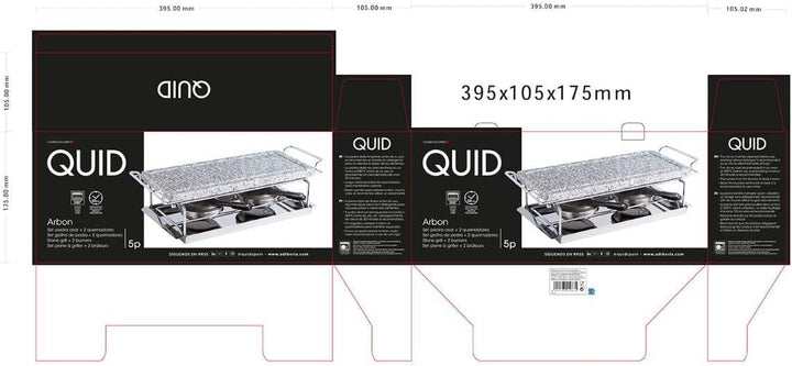 Quid Arbon Grillsteinset mit 2 Brennern