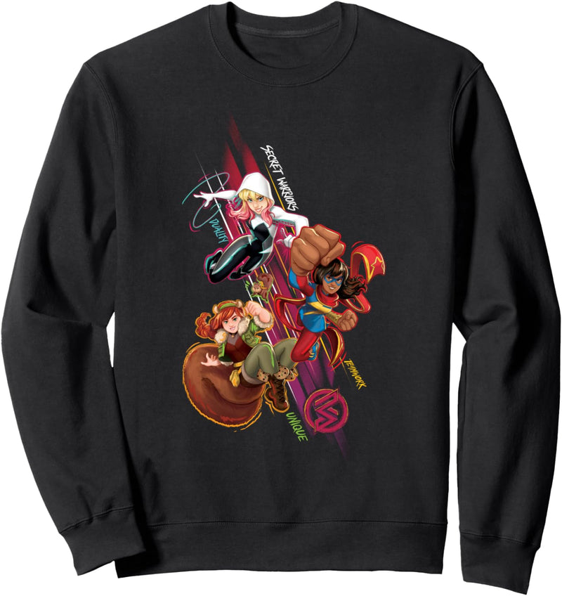 Marvel Secret Warriors Group Action Shot Sweatshirt