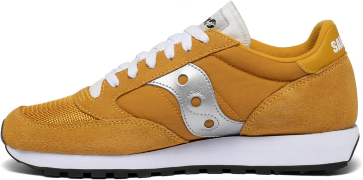 Saucony Jazz Original Vintage Herren Sportschuhe 47 EU Gelb Weiss Silber, 47 EU Gelb Weiß Silbe