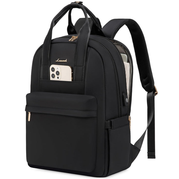 LOVEVOOK Rucksack Damen, 15,6 Zoll Laptop Schulrucksack Teenager Mädchen mit Laptopfach, Wasserdicht