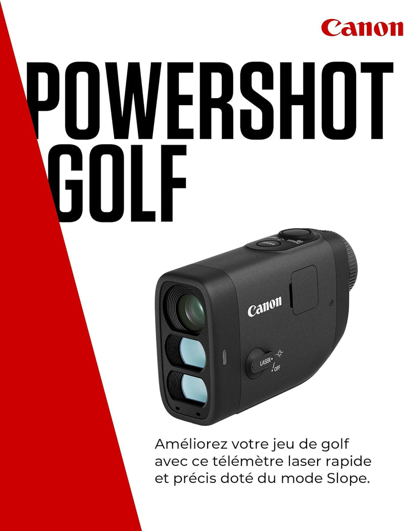 Canon PowerShot Golf-Entfernungsmesser - Rangefinder mit Flag-Lock & Slope Modus an/aus (12x Digital