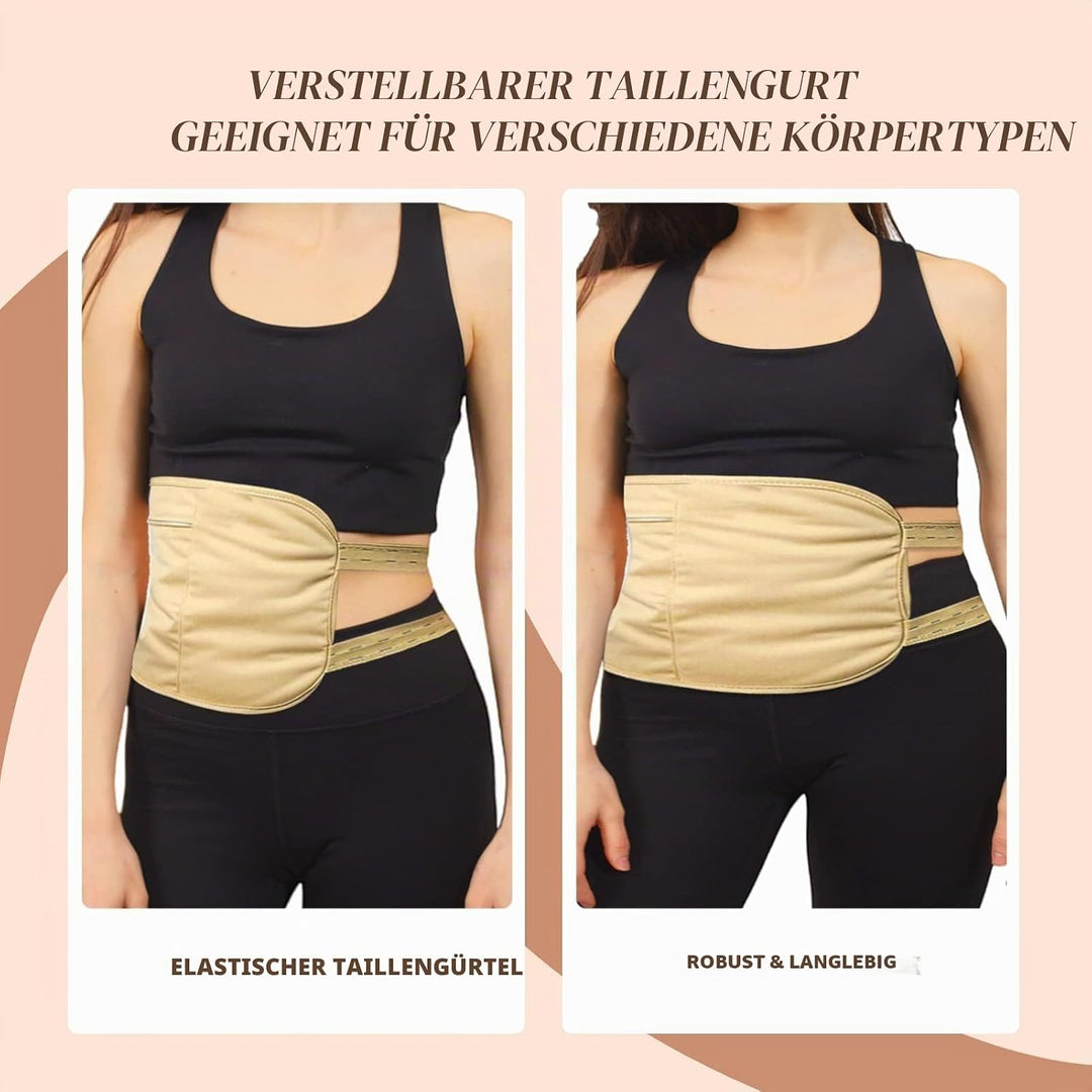 Castor Oil Pack, Wiederverwendbare Castor Oil Pack Wrap Organicmit Klettverschluss Taille Gürtel für