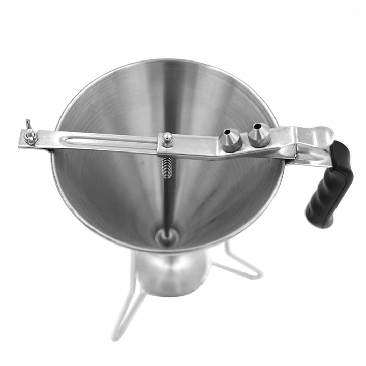 Pfannkuchen Trichter Edelstahl Teigportionierer, 1.9 L Pancakes Trichter Fondanttrichter, Einfülltri