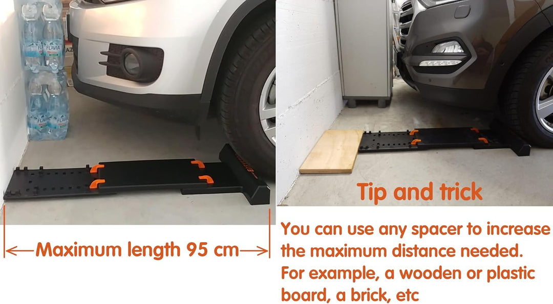 Kit Garage Easystop. Radstopper + Autotürschutz. Verstellbar