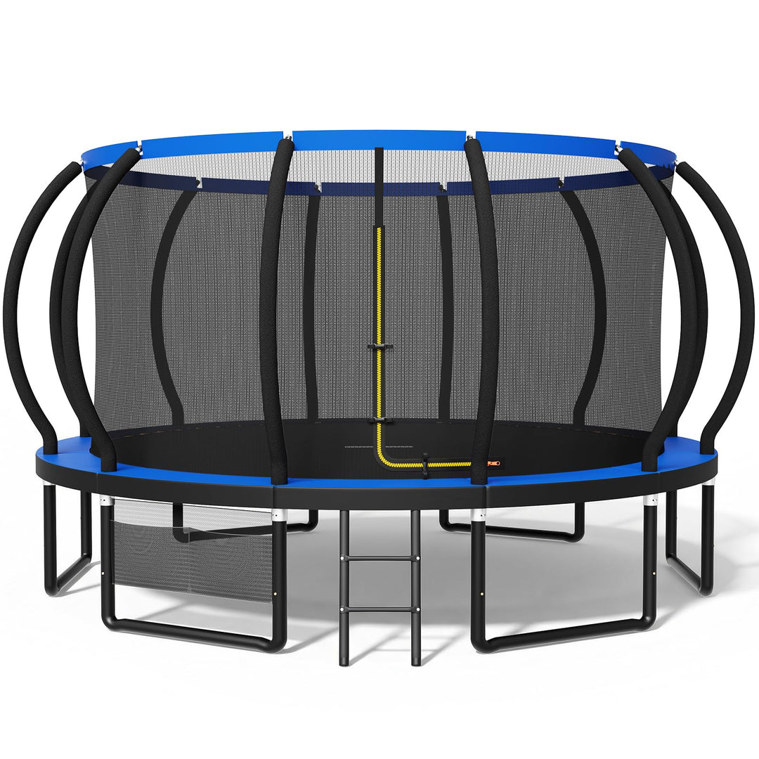 Devoko Trampolin Outdoor Ø 228/305/366/427/488 cm, GS-Zertifikat, Kindertrampolin Gartentrampolin mi