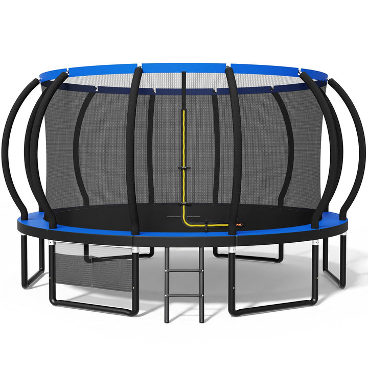 Devoko Trampolin Outdoor Ø 228/305/366/427/488 cm, GS-Zertifikat, Kindertrampolin Gartentrampolin mi