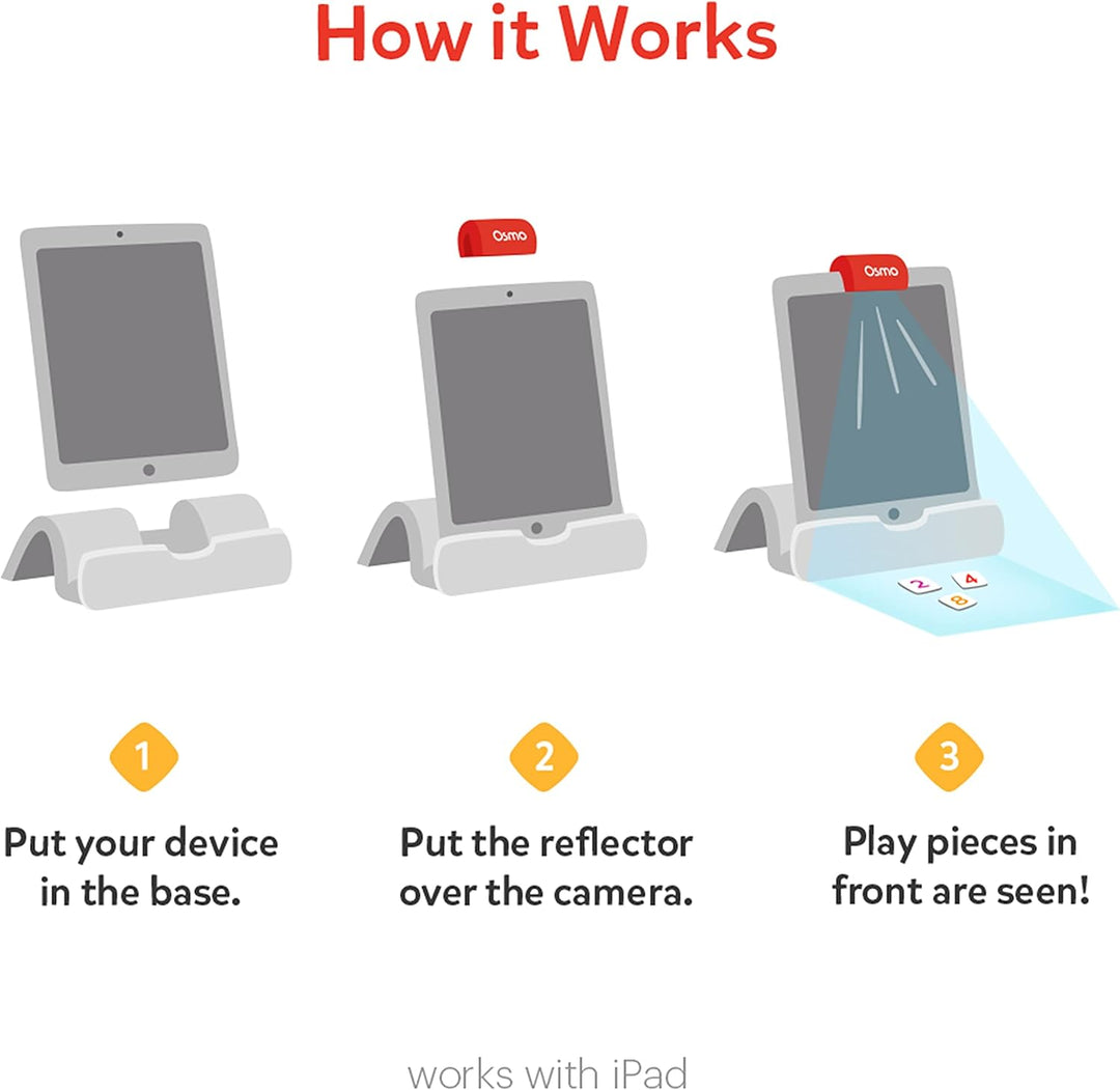 Osmo - Genius Starter Kit for iPad - 5 Educational Learning Games - Ages 6-10 - Math, Spelling, Crea