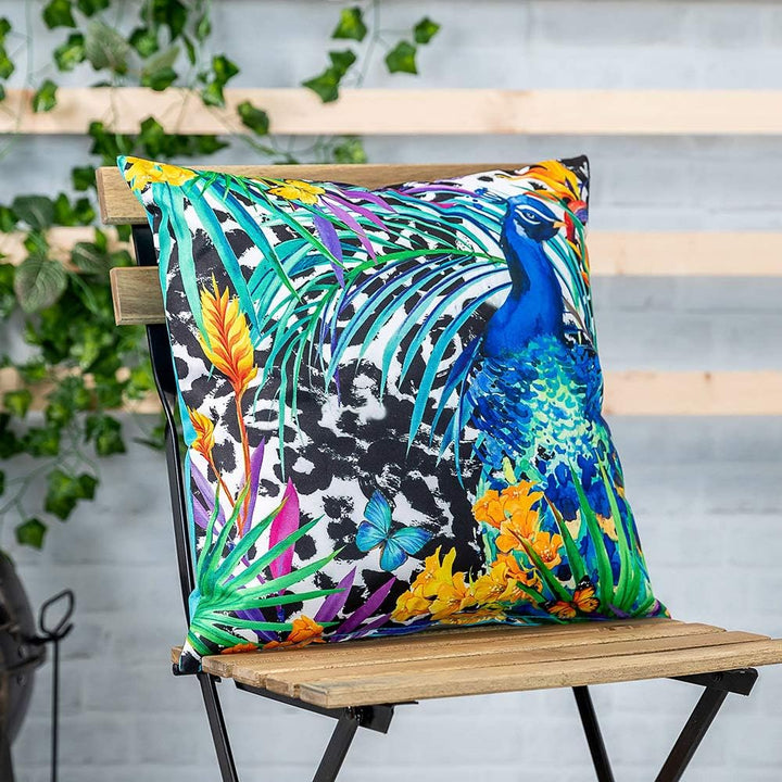 Bean Bag Bazaar Outdoor Kissen, Blumen Sammlung, 4-er Pack, Wasserabweisend Stoff, Garten Kissen mit