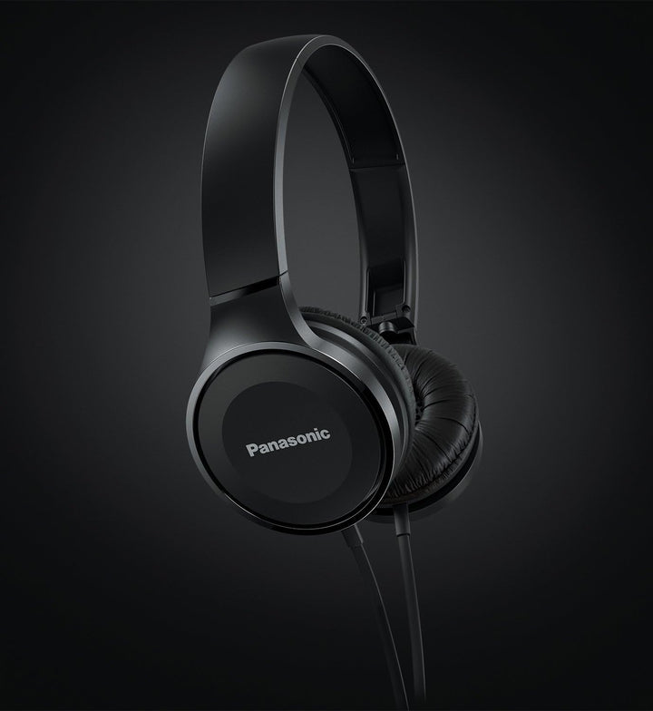 Panasonic RP-HF100ME-K On Ear Kopfhörer - Headset, 10-23.000 Hz, 30 mm Wandler, kompakt zusammenfalt