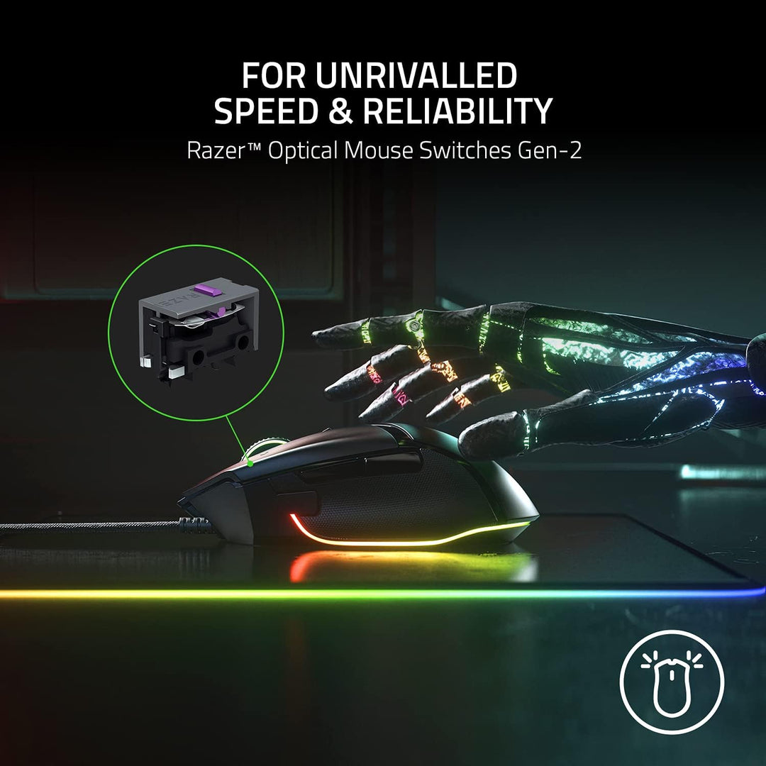 Razer BlackWidow V3 Tenkeyless (Green Switch) - QWERTY Layout & Basilisk V3 - Kabelgebundene, anpass