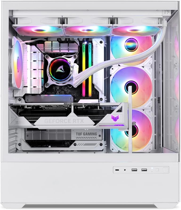 Sharkoon AK6 RGB PC Gehäuse, ATX, Weiss