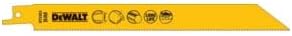 DeWalt BI-Metall Metallsäbelsägeblätter (Gesamtlänge: 203 mm, Zahnteilung: 1.8 mm, für schnelle Schn