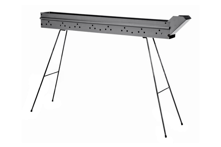 Fabermec Barbecue Spiesschengrill Holzkohlegrill für Fleischspiesschen, Würstchen, Spiesse 110 cm au