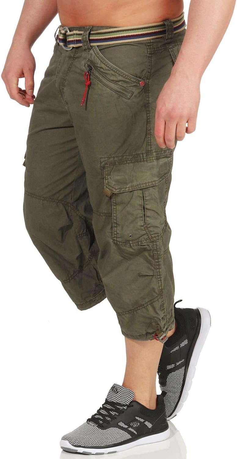 Timezone Herren Shorts 30W Grün (Washed Oliv 4064), 30W Grün (Washed Oliv 4064)
