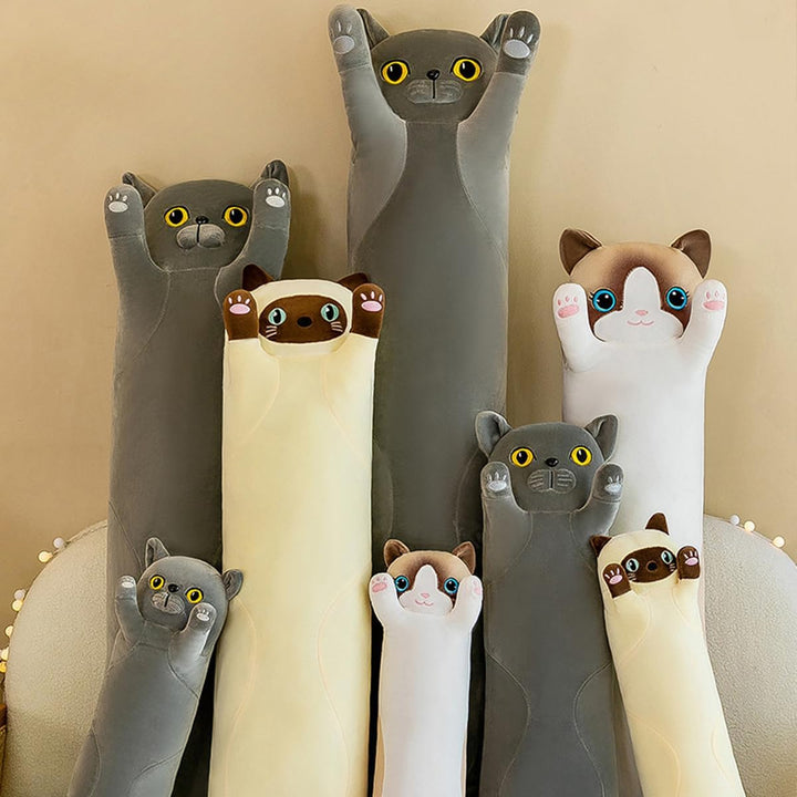 Katze Kuscheltier 50cm Weiche Katze Plüsch Plüschtier Kissen Katze Stofftier Kuscheltiere für Kinder
