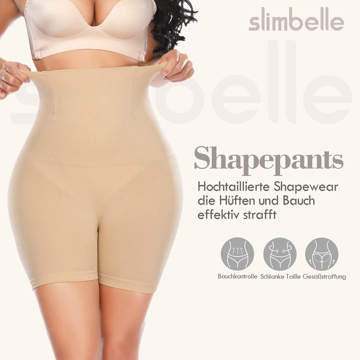SLIMBELLE Miederpants Bauch Weg Damen Figurenformend Miederpants Tummy Control Shapewear Unterhose M