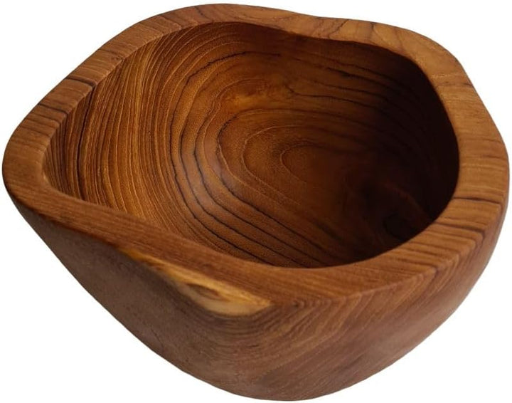 Windalf Rustikale Snack Holzschale MARIELLA Ø 18 cm Nussschale Deko-Schale Schmuckschale Wurzelholz