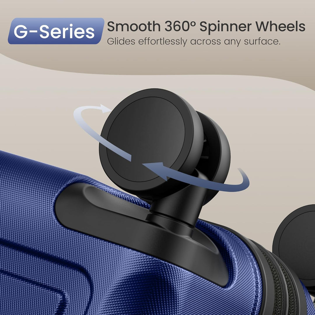 SHOWKOO Kofferset 3 Teilig Hartschale Leicht ABS+PC Erweiterbar Reisekoffer Haltbar Trolley Handgepä