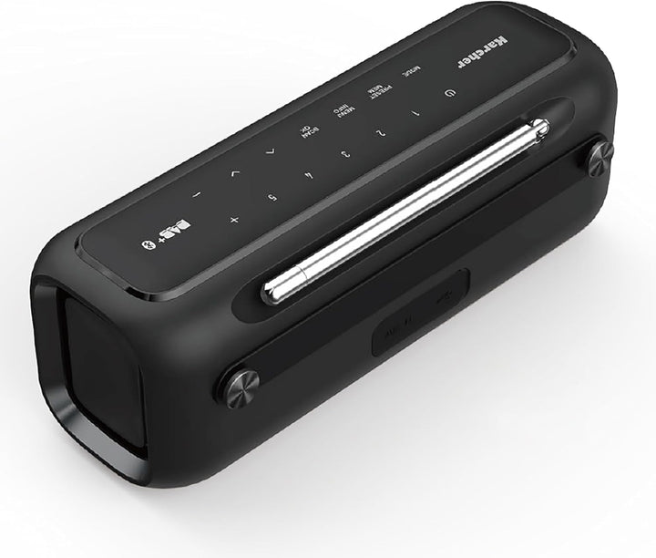 Karcher DAB Go tragbarer Bluetooth Lautsprecher & Digitalradio DAB+ / UKW Radio mit 2, 4" Farbdispla