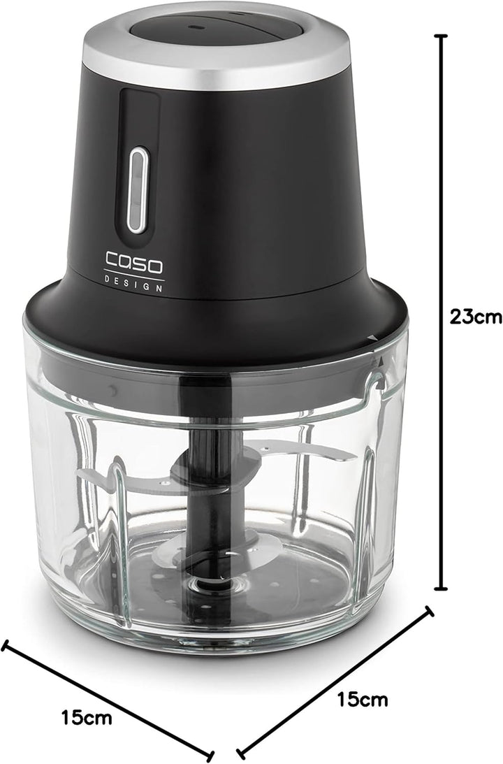 CASO Chop & Go – kabelloser Design Zerkleinerer mit 4 Edelstahlklingen, flexibel und überall einsatz