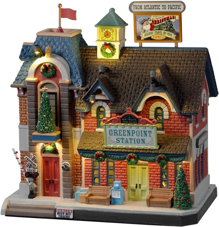 Lemax 25866-UK Caddington Village Lighted Building: Greenpoint Railroad Station