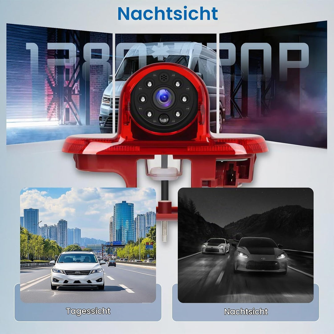 Hodozzy Hochmontierte Bremslicht Rückfahrkamera für Renault Trafic/Opel Combo/Opel Vivaro 2001-2014