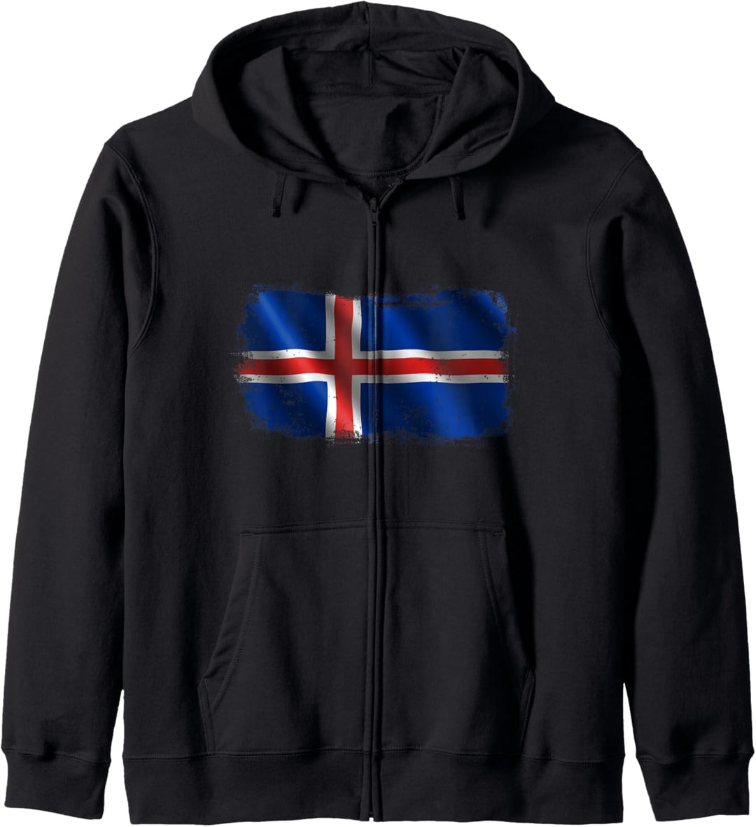 Island Isländische Nationalflagge Kapuzenjacke