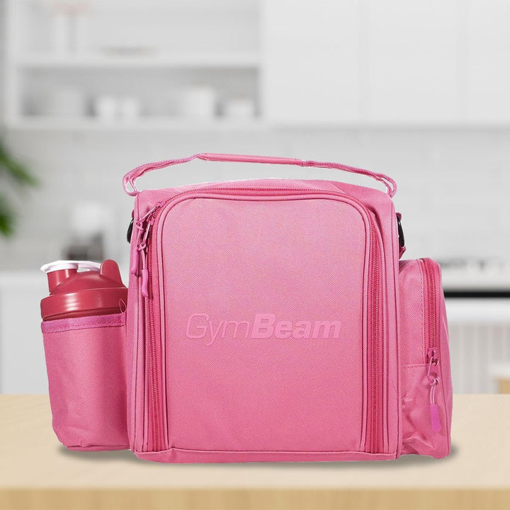 GymBeam FIT Prep Essenstasche - Kleine Kühltasche mit 3 stabilen Behältern, Löffeln und Gelpacks, pr