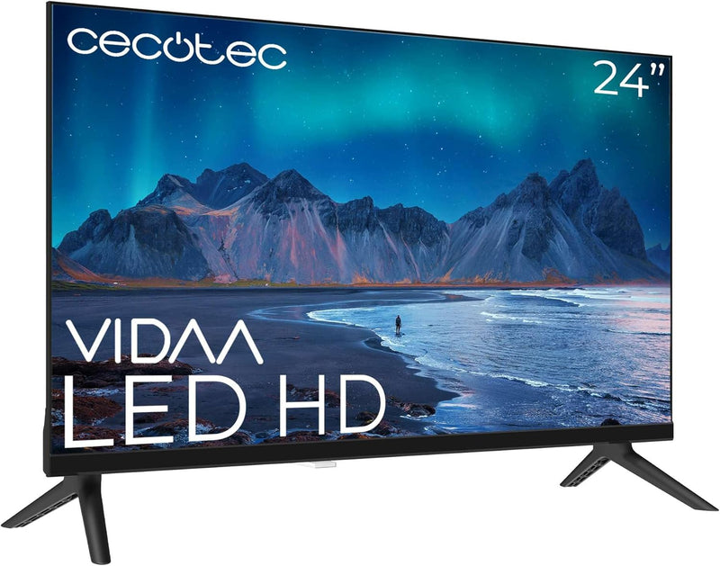 Cecotec Smart TV - LED-Fernseher mit 24 Zoll, HD-Auflösung - A5 Serie ALH50024. VIDAA Smart TV, Dolb